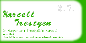 marcell trestyen business card